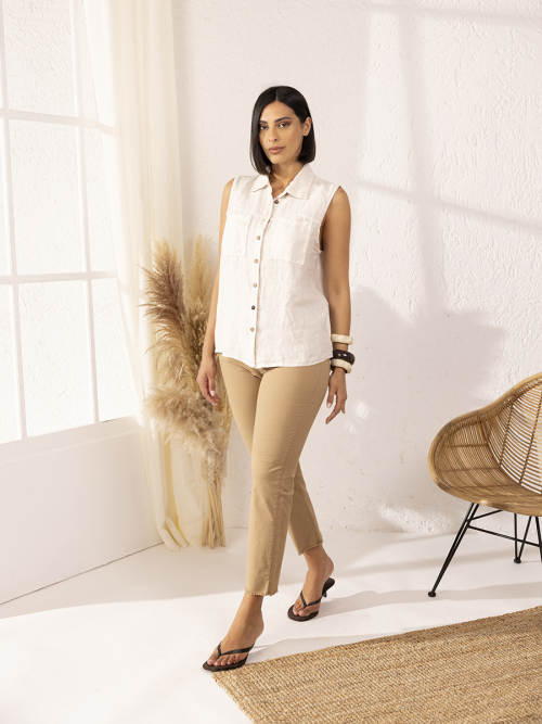 PANTALONI FIT.CROPPED PUSH-UP